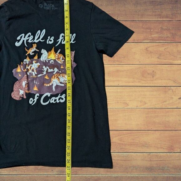 Retro Y2k Hot Topic Hell is Full of Cats mens small shirt - Picture 5 of 5